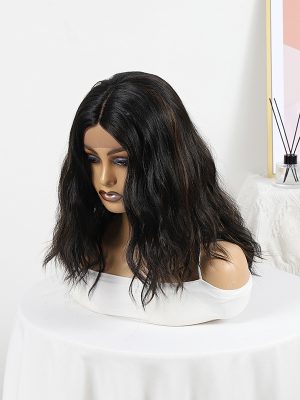 W0045 Black brown lace long curly wig LDP-SPIN41