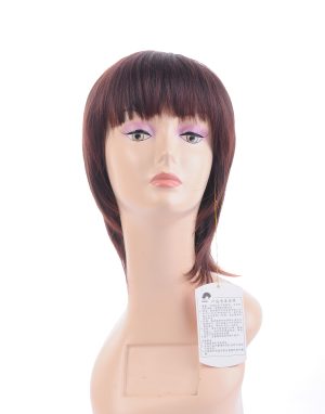 W141 High Temperature Fiber Synthetic Short Hair Wig for Women