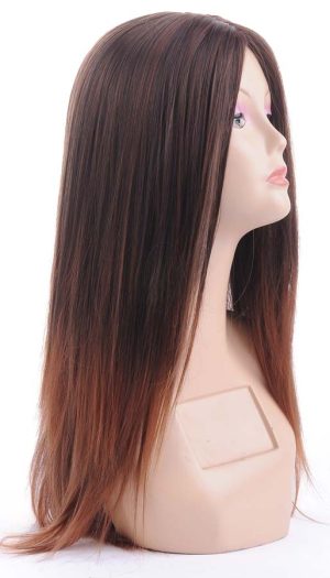 W130Omber Color Long Straight Hair Wig