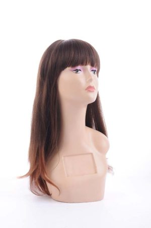 W137Synthetic Women Hair Wig Long Straight Wig With Bangs