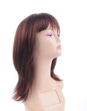 W144Synthetic Long Hair Wig for Women With Bangs