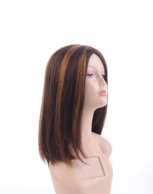 W128 Middle Part Highlight Women Hair Wig