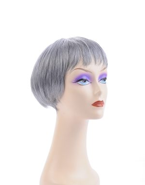 W152 Silver Color Short Synthetic Women Hair Wigs