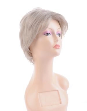 W153 NEWLOOK Synthetic Hair Wigs White Pixie Cut Short Wig