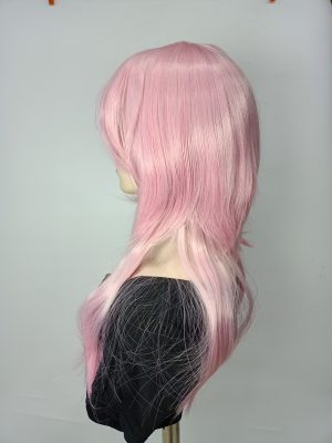 W199 Pink Cosplay Wig For Halloween Party Women Hair Wig