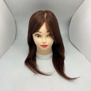 015 Hair Style Hair Beauty Salon Teaching Head Mold Human Hair Head Mold can be hot dyed modeling reuse 16inch