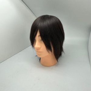 028 8inch Hair Style Hair Beauty Salon Teaching Head Mold Human Hair Head Mold can be hot dyed modeling reuse